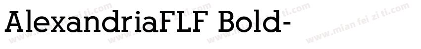 AlexandriaFLF Bold字体转换